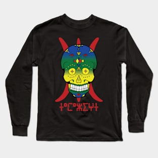 tamazight skull Long Sleeve T-Shirt